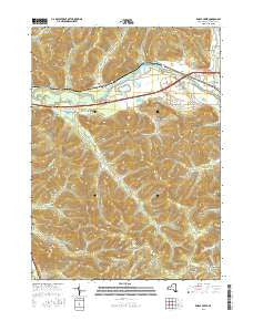 Knapp Creek New York Current topographic map, 1:24000 scale, 7.5 X 7.5 Minute, Year 2016
