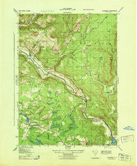Lackawack New York Historical topographic map, 1:31680 scale, 7.5 X 7.5 Minute, Year 1943