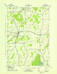 Lafargeville New York Historical topographic map, 1:31680 scale, 7.5 X 7.5 Minute, Year 1943