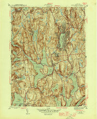 Lake Carmel New York Historical topographic map, 1:31680 scale, 7.5 X 7.5 Minute, Year 1944
