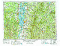 Lake Champlain New York Historical topographic map, 1:250000 scale, 1 X 2 Degree, Year 1962