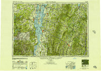 Lake Champlain New York Historical topographic map, 1:250000 scale, 1 X 2 Degree, Year 1950
