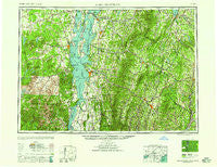 Lake Champlain New York Historical topographic map, 1:250000 scale, 1 X 2 Degree, Year 1958