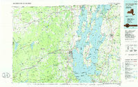 Lake Champlain North New York Historical topographic map, 1:100000 scale, 30 X 60 Minute, Year 1986