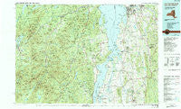 Lake Champlain South New York Historical topographic map, 1:100000 scale, 30 X 60 Minute, Year 1986