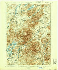 Lake Placid New York Historical topographic map, 1:62500 scale, 15 X 15 Minute, Year 1898