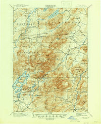 Lake Placid New York Historical topographic map, 1:62500 scale, 15 X 15 Minute, Year 1898