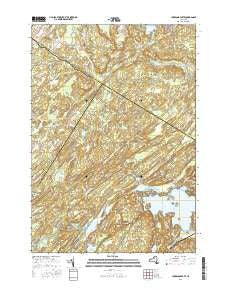 Lake Bonaparte New York Current topographic map, 1:24000 scale, 7.5 X 7.5 Minute, Year 2016