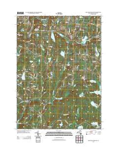 Lake Huntington New York Historical topographic map, 1:24000 scale, 7.5 X 7.5 Minute, Year 2013