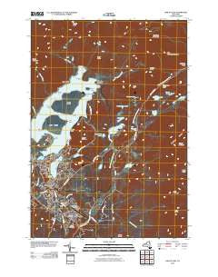 Lake Placid New York Historical topographic map, 1:24000 scale, 7.5 X 7.5 Minute, Year 2010