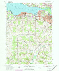 Lakewood New York Historical topographic map, 1:24000 scale, 7.5 X 7.5 Minute, Year 1954
