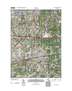 Lancaster New York Historical topographic map, 1:24000 scale, 7.5 X 7.5 Minute, Year 2013