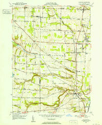 Leicester New York Historical topographic map, 1:24000 scale, 7.5 X 7.5 Minute, Year 1951