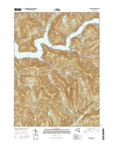 Lewbeach New York Current topographic map, 1:24000 scale, 7.5 X 7.5 Minute, Year 2016