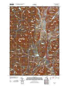 Lewis New York Historical topographic map, 1:24000 scale, 7.5 X 7.5 Minute, Year 2010