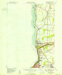 Lewiston New York Historical topographic map, 1:24000 scale, 7.5 X 7.5 Minute, Year 1950