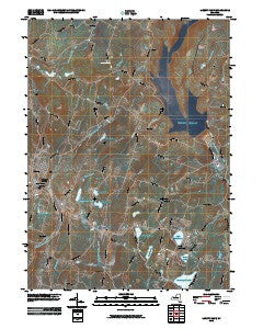 Liberty East New York Historical topographic map, 1:24000 scale, 7.5 X 7.5 Minute, Year 2010