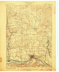 Little Falls New York Historical topographic map, 1:62500 scale, 15 X 15 Minute, Year 1900