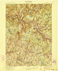 Livingston Manor New York Historical topographic map, 1:62500 scale, 15 X 15 Minute, Year 1923