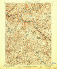 Livingston Manor New York Historical topographic map, 1:62500 scale, 15 X 15 Minute, Year 1923