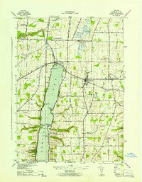 Livonia New York Historical topographic map, 1:31680 scale, 7.5 X 7.5 Minute, Year 1942