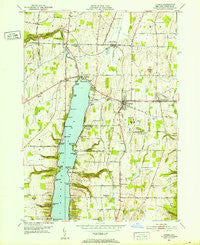 Livonia New York Historical topographic map, 1:24000 scale, 7.5 X 7.5 Minute, Year 1951
