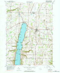 Livonia New York Historical topographic map, 1:24000 scale, 7.5 X 7.5 Minute, Year 1951