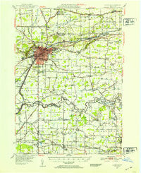 Lockport New York Historical topographic map, 1:62500 scale, 15 X 15 Minute, Year 1948