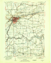 Lockport New York Historical topographic map, 1:62500 scale, 15 X 15 Minute, Year 1948