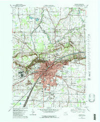Lockport New York Historical topographic map, 1:25000 scale, 7.5 X 7.5 Minute, Year 1980