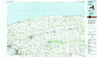 Lockport New York Historical topographic map, 1:100000 scale, 30 X 60 Minute, Year 1984