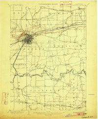 Lockport New York Historical topographic map, 1:62500 scale, 15 X 15 Minute, Year 1902