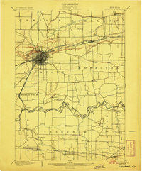 Lockport New York Historical topographic map, 1:62500 scale, 15 X 15 Minute, Year 1905