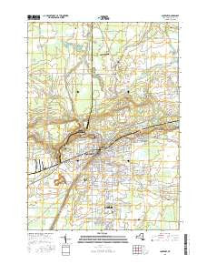 Lockport New York Current topographic map, 1:24000 scale, 7.5 X 7.5 Minute, Year 2016