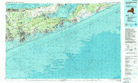 Long Island East New York Historical topographic map, 1:100000 scale, 30 X 60 Minute, Year 1984