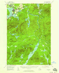 Long Lake New York Historical topographic map, 1:62500 scale, 15 X 15 Minute, Year 1955