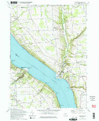 Ludlowville New York Historical topographic map, 1:24000 scale, 7.5 X 7.5 Minute, Year 1971
