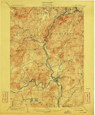 Luzerne New York Historical topographic map, 1:62500 scale, 15 X 15 Minute, Year 1903