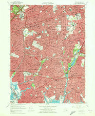 Lynbrook New York Historical topographic map, 1:24000 scale, 7.5 X 7.5 Minute, Year 1969