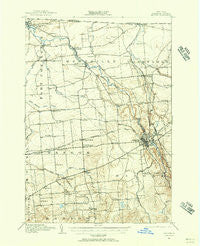 Malone New York Historical topographic map, 1:62500 scale, 15 X 15 Minute, Year 1915