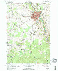 Malone New York Historical topographic map, 1:24000 scale, 7.5 X 7.5 Minute, Year 1964