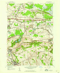 Manlius New York Historical topographic map, 1:24000 scale, 7.5 X 7.5 Minute, Year 1957