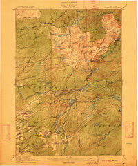 Mc Keever New York Historical topographic map, 1:62500 scale, 15 X 15 Minute, Year 1912