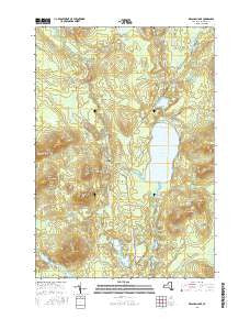 Meacham Lake New York Current topographic map, 1:24000 scale, 7.5 X 7.5 Minute, Year 2016