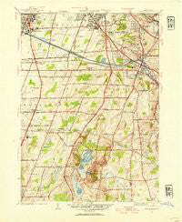 Mendon Ponds New York Historical topographic map, 1:24000 scale, 7.5 X 7.5 Minute, Year 1952