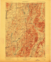 Mettawee Vermont Historical topographic map, 1:125000 scale, 30 X 30 Minute, Year 1903