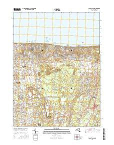 Middle Island New York Current topographic map, 1:24000 scale, 7.5 X 7.5 Minute, Year 2016