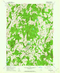 Millbrook New York Historical topographic map, 1:24000 scale, 7.5 X 7.5 Minute, Year 1960