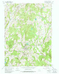 Millbrook New York Historical topographic map, 1:24000 scale, 7.5 X 7.5 Minute, Year 1960