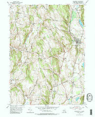 Millerton New York Historical topographic map, 1:24000 scale, 7.5 X 7.5 Minute, Year 1955